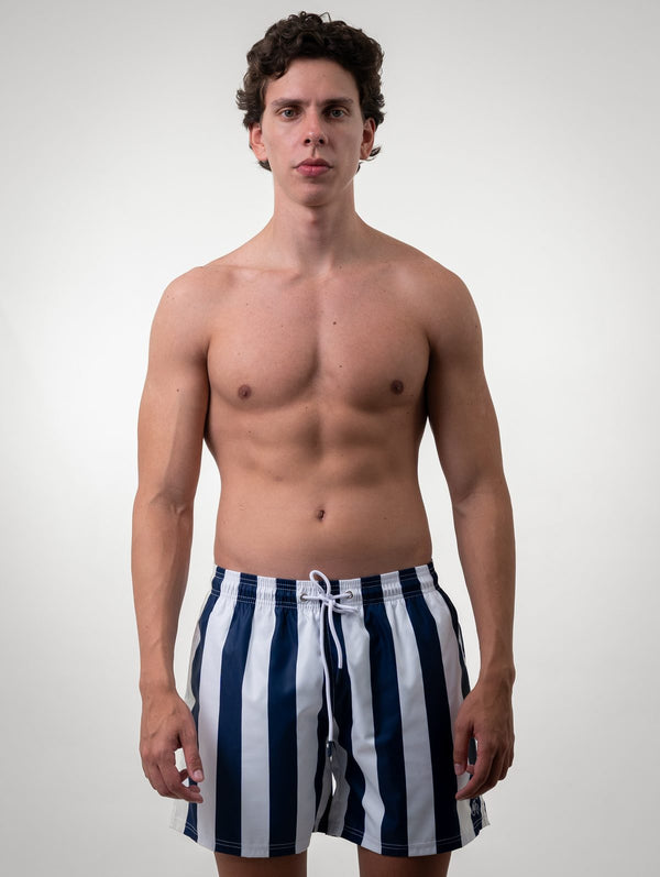 Bañador Rayas Azul Marino