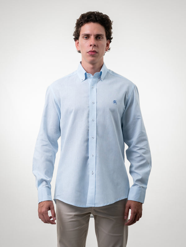Camisa Lino Azul Cielo