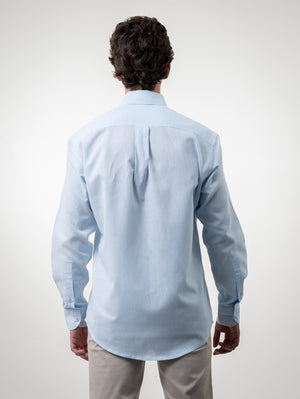 Camisa Lino Azul Cielo
