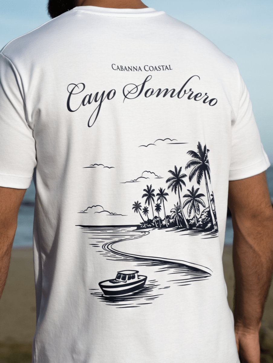 Franela Blanca Cayo Sombrero