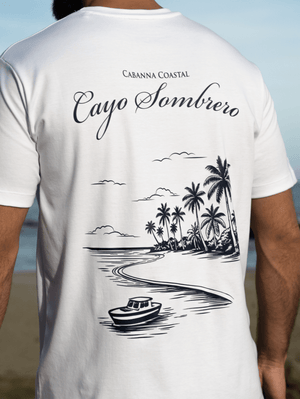 Franela Blanca Cayo Sombrero