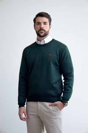 Suéter Cuello Redondo Verde