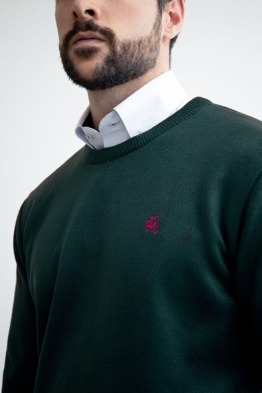 Suéter Cuello Redondo Verde