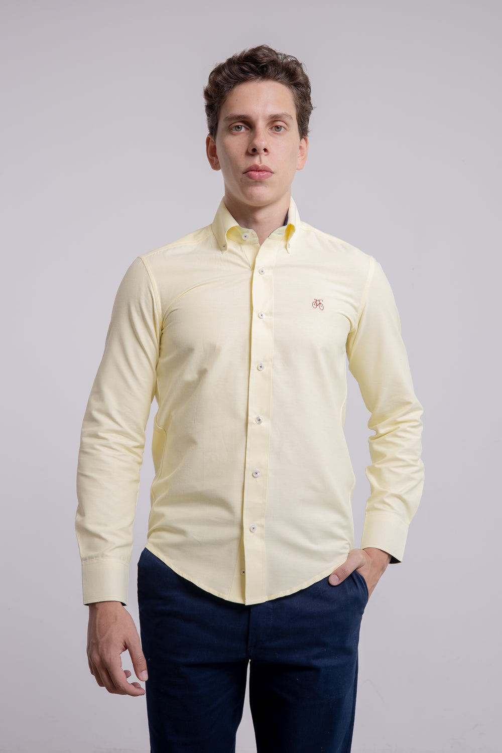Camisa Amarilla Manga Larga