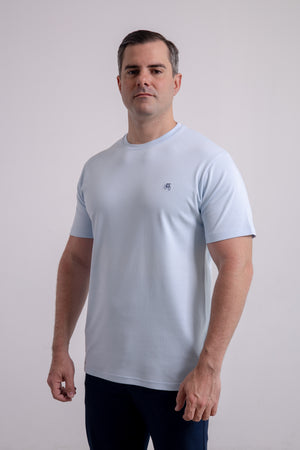 Franela Azul Cielo Cuello Redondo