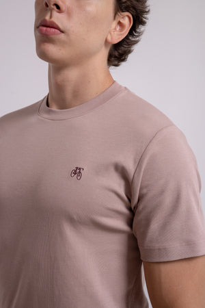 Franela Marrón Cuello Redondo