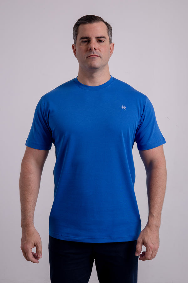Franela Azul Capri Cuello Redondo