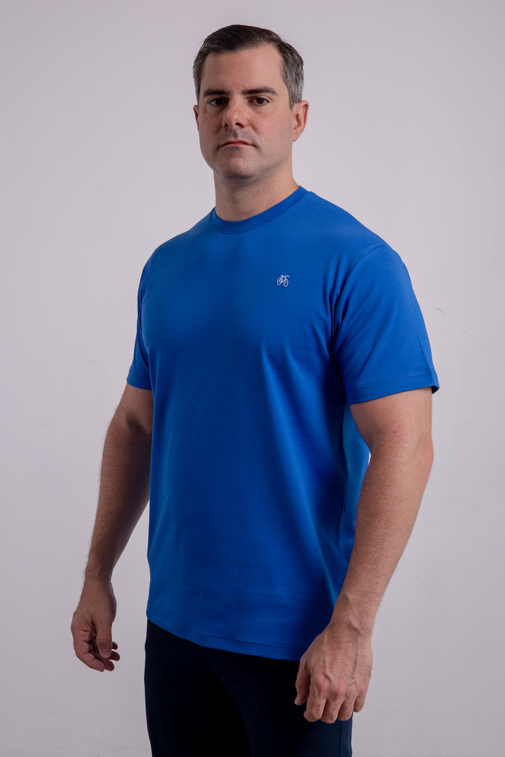 Franela Azul Capri Cuello Redondo