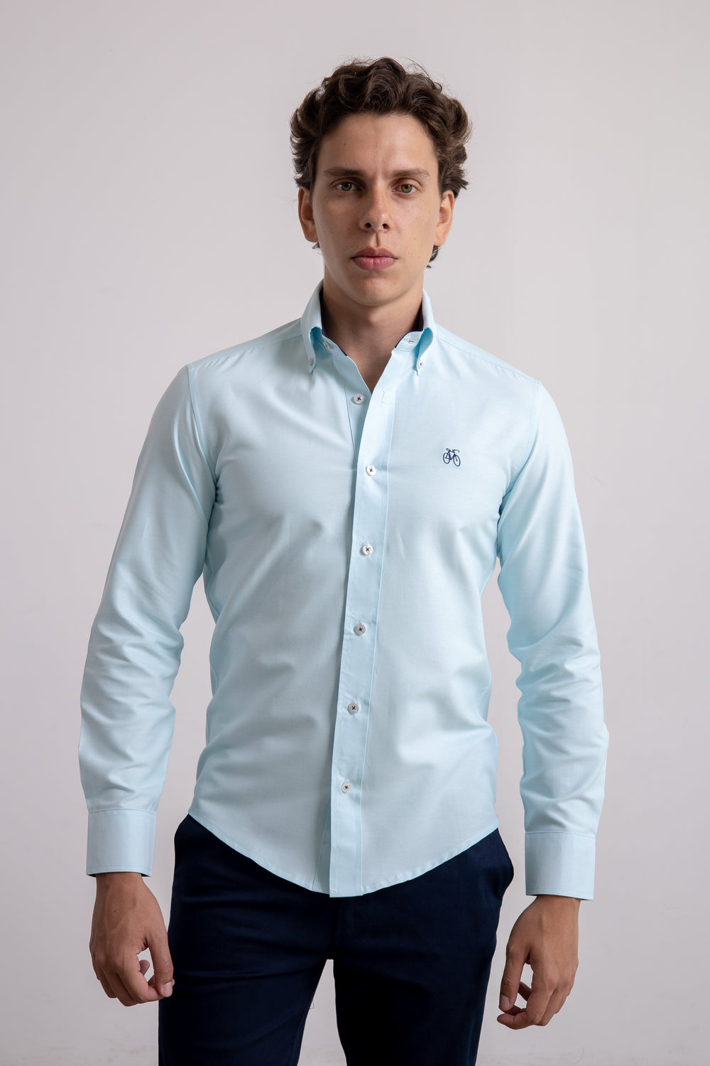 Camisa Aguamarina Manga Larga