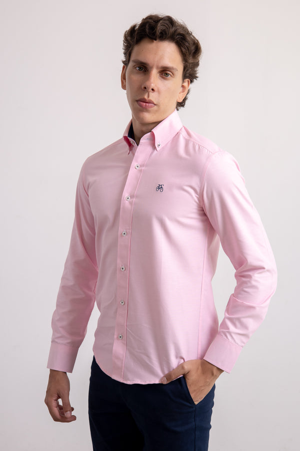 Camisa Rosada Manga Larga