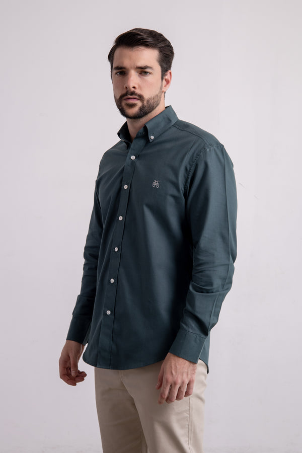 Camisa Verde Oliva Manga Larga