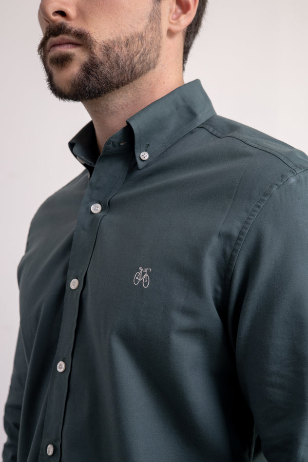 Camisa Verde Oliva Manga Larga