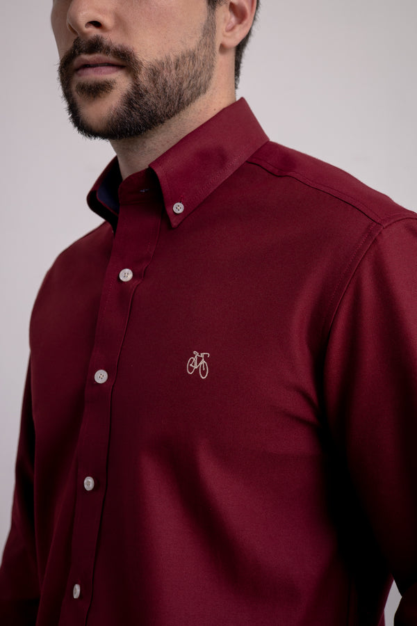 Camisa Vinotinto Manga Larga