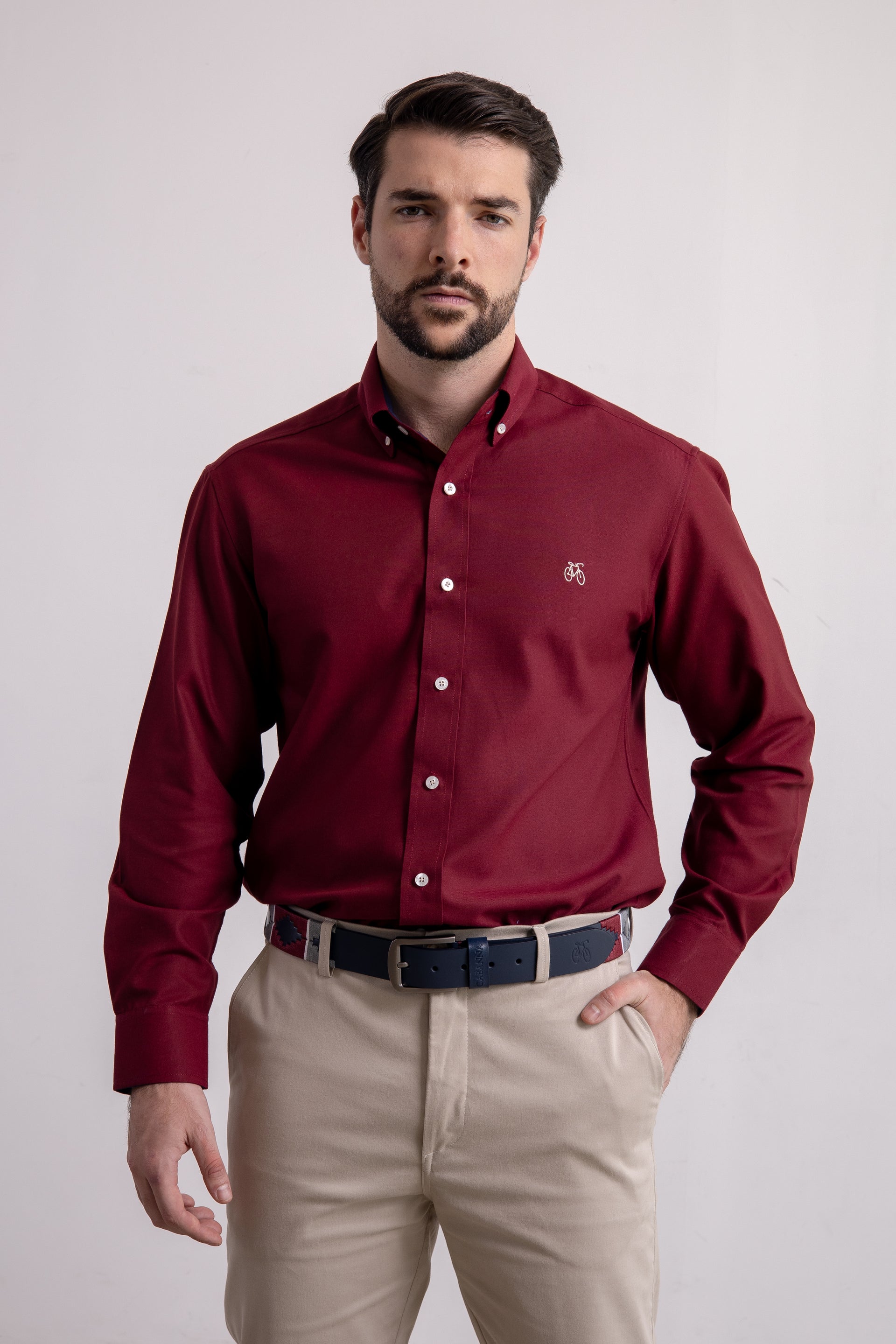 Camisa Vinotinto Manga Larga