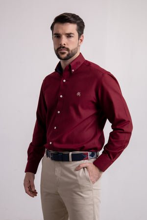 Camisa Vinotinto Manga Larga