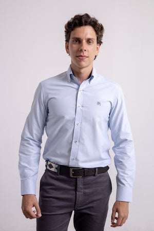 Camisa Azul Cielo Manga Larga