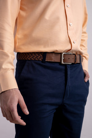 Correa Trenzada Marrón
