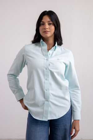 Camisa Dama Aguamarina Button Down