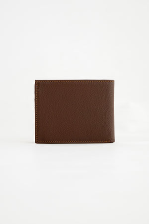 Billetera Marrón Corrugada